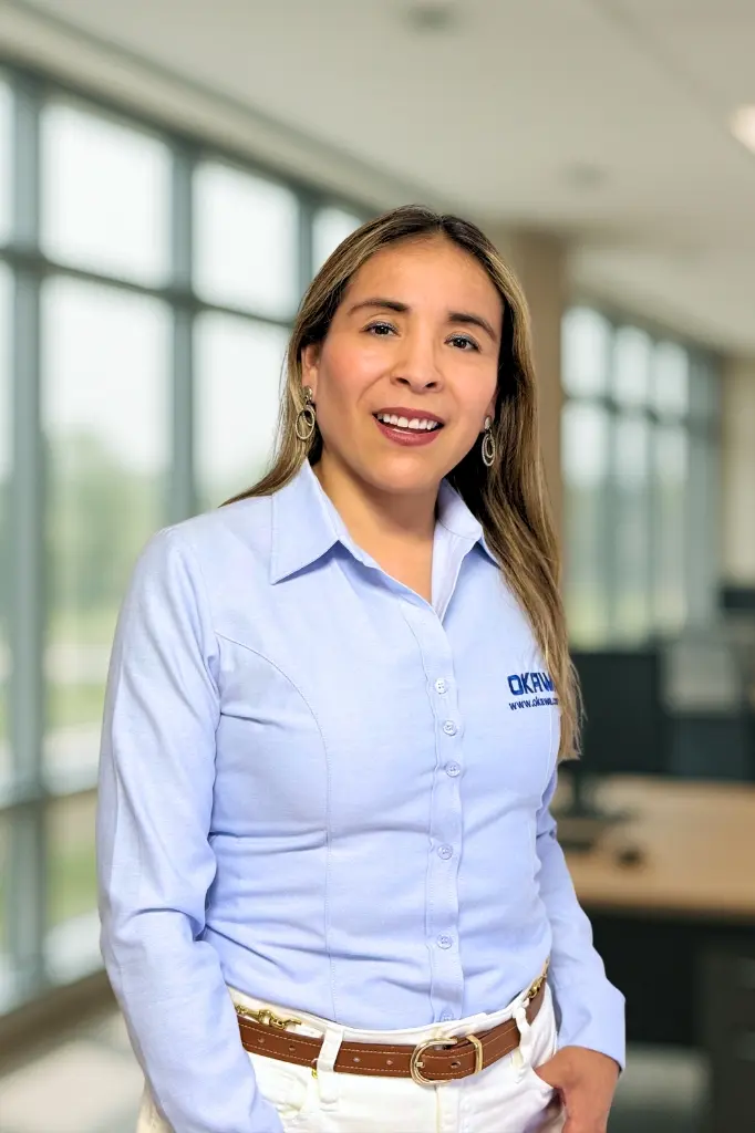 Foto de Adela Cuyabamba, Ejecutiva Comercial de Okawa.