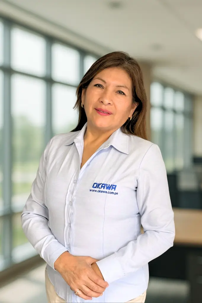 Foto de Isabel Cuyubamba, Ejecutiva Comercial de Okawa.